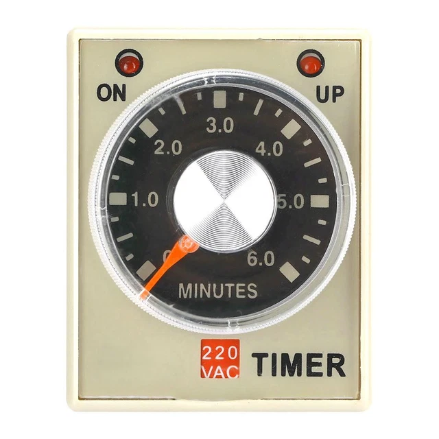 6 Minute Power On Delay Timer Relay Switch for 220V AC Circuits - AH3-