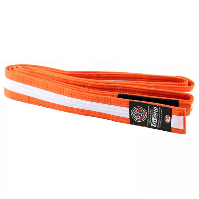 Tatami Fightwear Kid's IBJJF Rank Belt - Orange/White