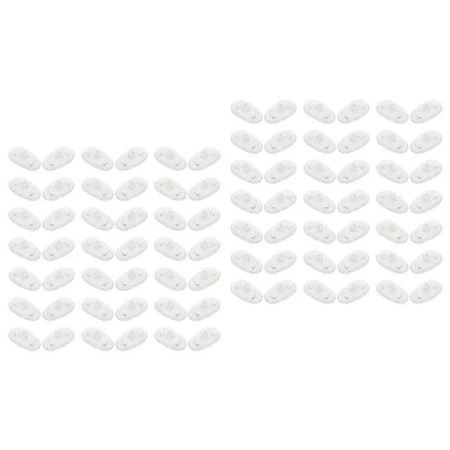 40 pares de gafas almohadillas nasales de silicona para protección nasal