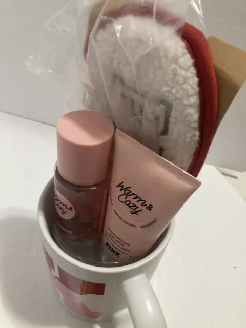 Victoria's Secret Pink Sleep Mask Mist Lotion Mug Kit Gift Set Fresh & Clean