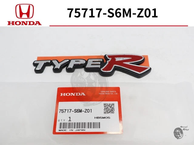 Genuine Honda Integra DC5 Type-R Rear Emblem – Acura RSX Compatible (75722-S6M-003)