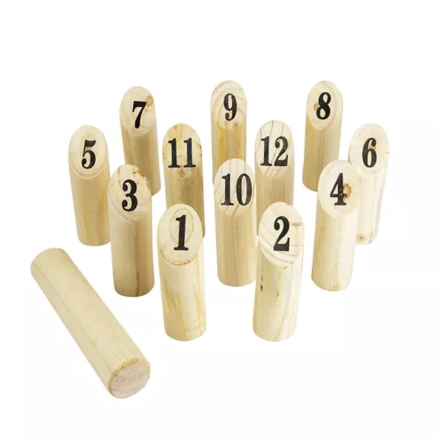 Kubb Jeu Pelouse Échecs de Gazon Jeu de Dés Jouet en Bois Wikingerkegeln