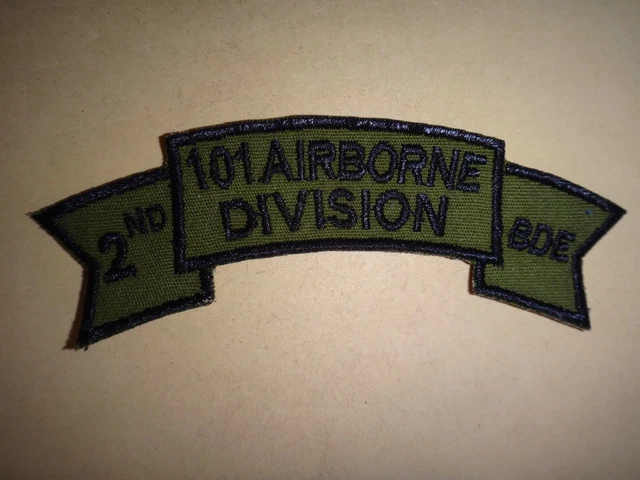 US 2ND BRIGADE 101st AIRBORNE Division Vietnam War Subdued Scroll Patch ...