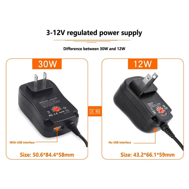 Alimentatore adattatore alimentatore accessori chiave di regolazione tensione * 1 AC100V-240V