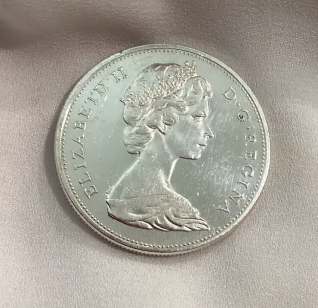 1965 Canadian (Canada) Silver Dollar - BU Like Condition -Non Graded