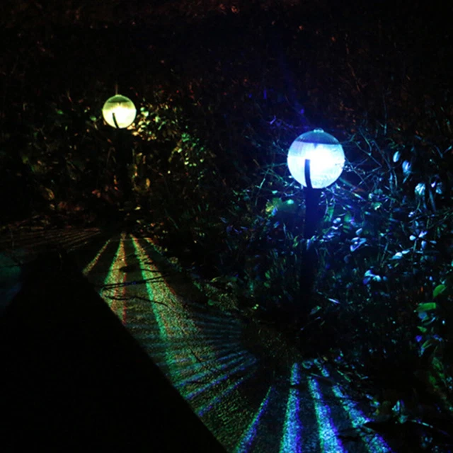 4 pièces / LED alimenté solaire lumière colorée solaire IP44 panneau 8