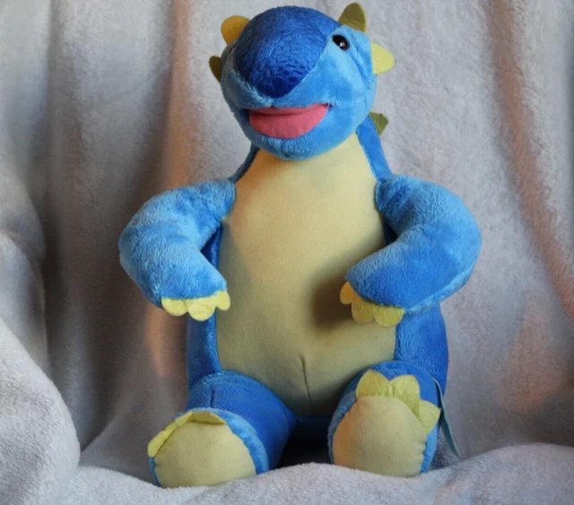 BUILD A BEAR Ankylosaurus Dinosaur Plush 18" Blue & Yellow £18