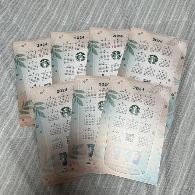 STARBUCKS CALENDAR 2024 29.98 PicClick