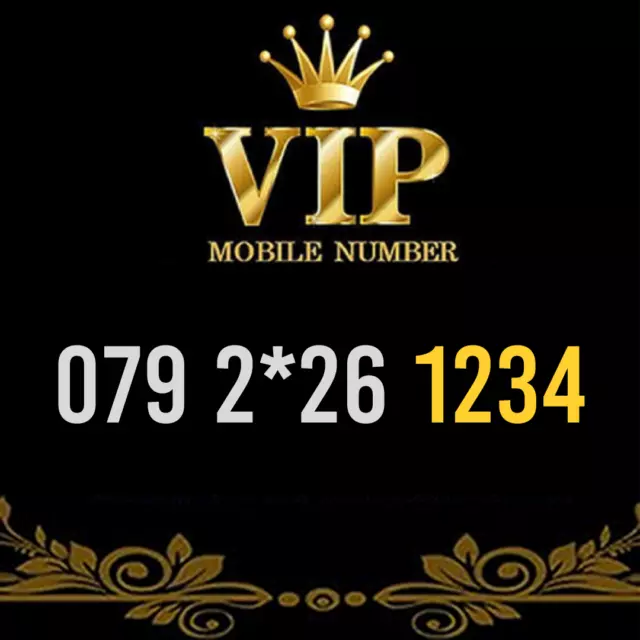 Gold Vip Memorable Phone Number Easy To Remember Mobile Business Simcard - 1234