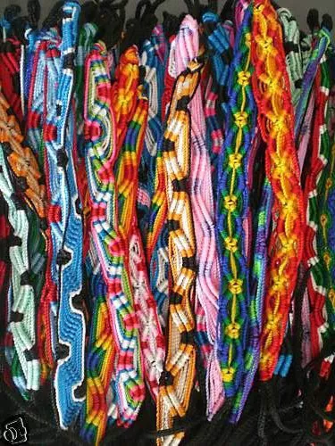 Wide Peruvian Handmade, Friendship Bracelets, lot of 50~uk seller~Wholesale 3