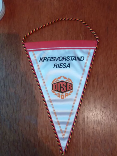 DTSB Wimpel DDR Kreisvorstand Riesa Original - 3 Ecken selten wie neu