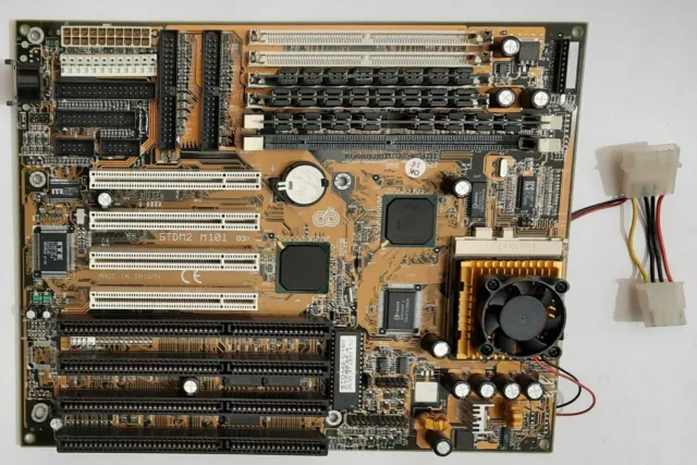 Chaintech 5TDM2 i430TX Sockel 7 ISA Mainboard + Pentium MMX 233MHz + 96MB RAM