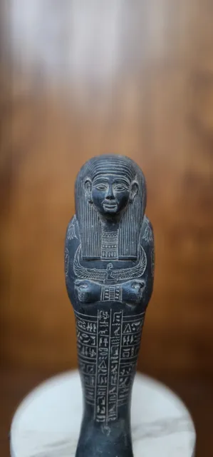 Unique Egyptian  Ushabti, Shabti. Egyptian replica artifacts from basalt stone