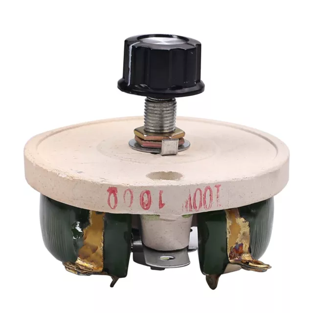 Ceramic Tray Adjustable Wirewound Resistor Rheostat 100W 100 Ohm