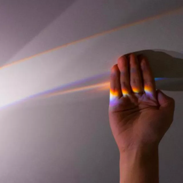 30*30*60mm Triangular Prism BK7 Optical Prisms Glass Physics Teaching Refrac-tz