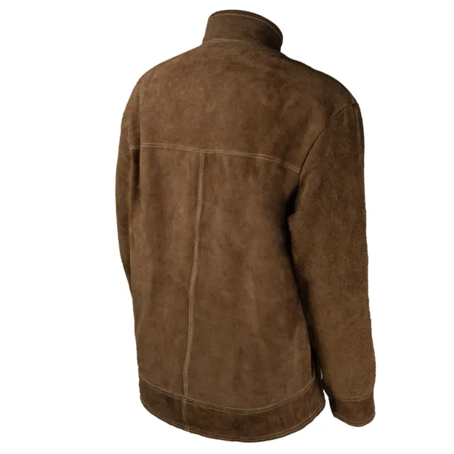 Cowhide Leather Welding Jacket,  Flame-Resistant Heavy Duty Welder Jacket 3