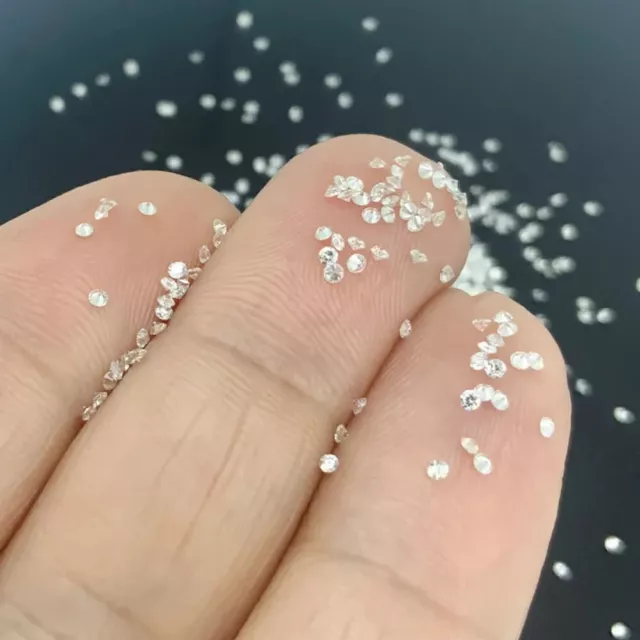 Ghi Lettre Cvd Diamant Si1/Si2 Clarté Coupe Ronde 5 CT 100 Pièces Lab Grown Lot