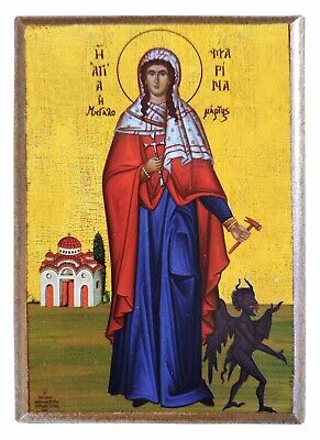 Saint Anastasia il grande MARTIRE-icona GRECA DI RITO BIZANTINO ortodosso 