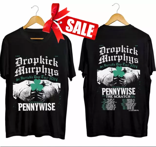 Dropkick Murphys St. Patrick’s Day Tour 2024 Shirt, Dropkick Murphys Band Fan