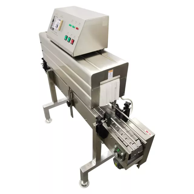 Fully Automatic Labeling Machine Bottle Mouth Label Heat Shrinking Machine 220V