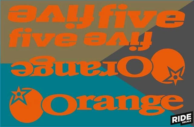 Orange Five Frame Decal Sticker Kit | ORANGE - Enduro, XC, Trail - Ride Decals