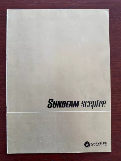 Prospekt / brochure Chrysler UK Sunbeam Sceptre MY 1969 selten ! rare !