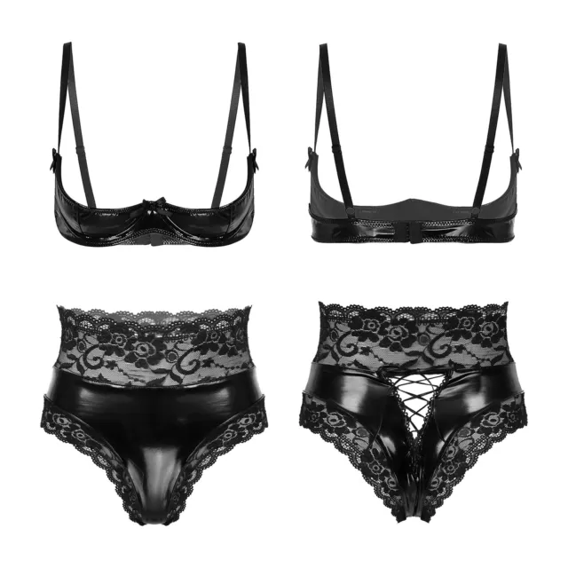 NEW WOMENS BRA Set Luxury Sexy Transparent Lace Embroidery Ultra
