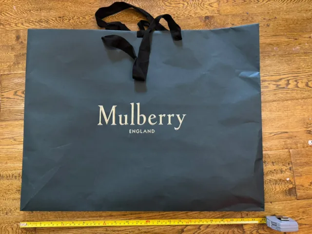 RARE Mulberry Extra Large Paper Gift Bag Perfect for all Occasions 58 X 45 X 25