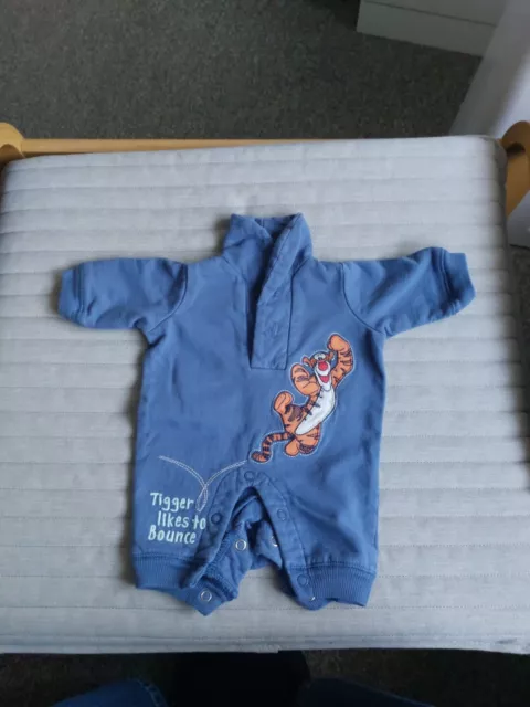 DISNEY TIGGER TINY Baby Boy Outfit In Blue. Upto 50cm 2.5kg 1.50