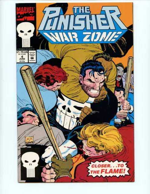 Punisher War Zone #4 Comic Book 1992 VF- Chuck Dixon John Romita Marvel
