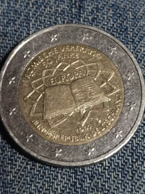 2 Euro Sondermünze von 2007 50 Jahre Römische Verträge selten