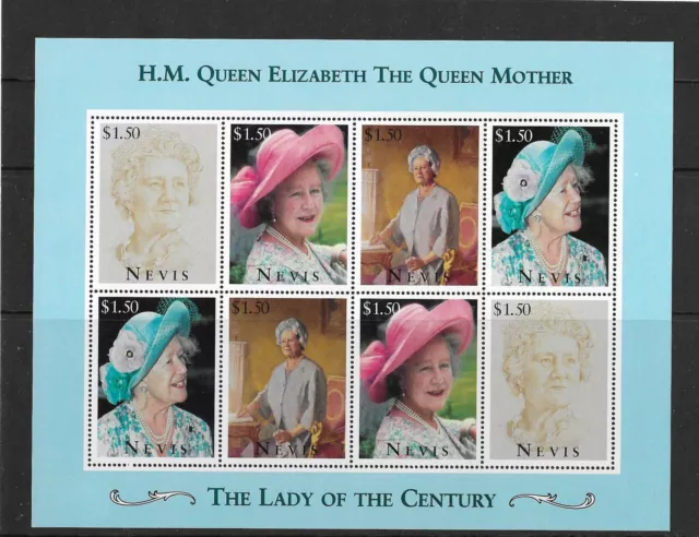 NEVIS SG923/26 1995 95th BIRTHDAY OF QUEEN MOTHER  MNH