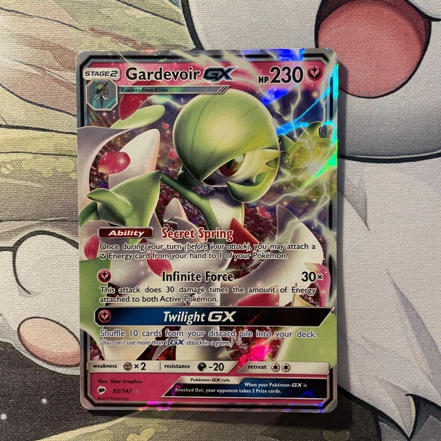 Pokemon Card - Gardevoir GX - SM Burning Shadows - Holo Rare - 93/147 - M/NM