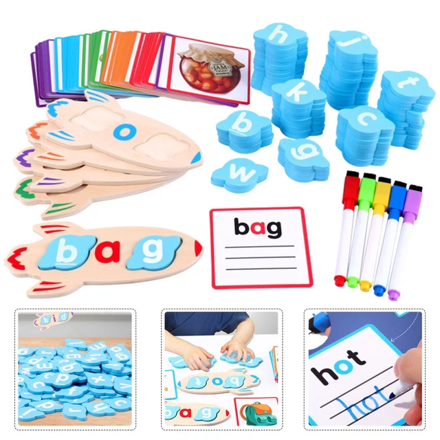 LilliBoh Word Detectives - Jeu Éducatif Lecture Et Orthographe Pour Enfants 3-5 Ans - 2 Jeux En 1