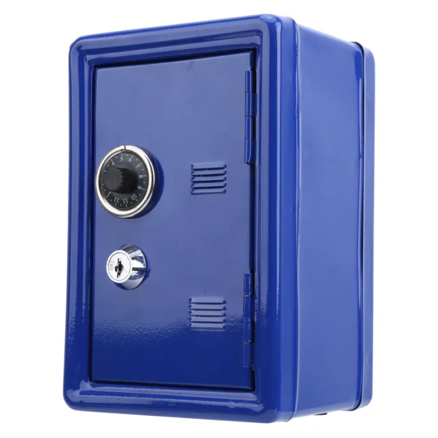 (Blue) Mini Money Box Beautiful And Generous Anti-rust Coins Saving Box