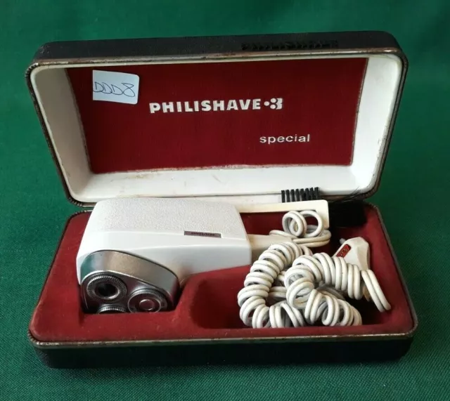 Vecchio Rasoio Elettrico Barba Philishave 3 Special Vintage Funzionante. Ddd8