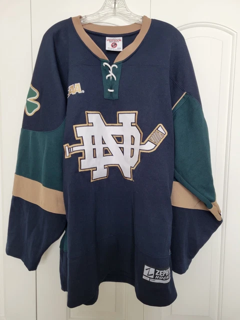 Authentic Notre Dame hockey Zephyr Jersey size 52 with tie-down  Fighting Irish