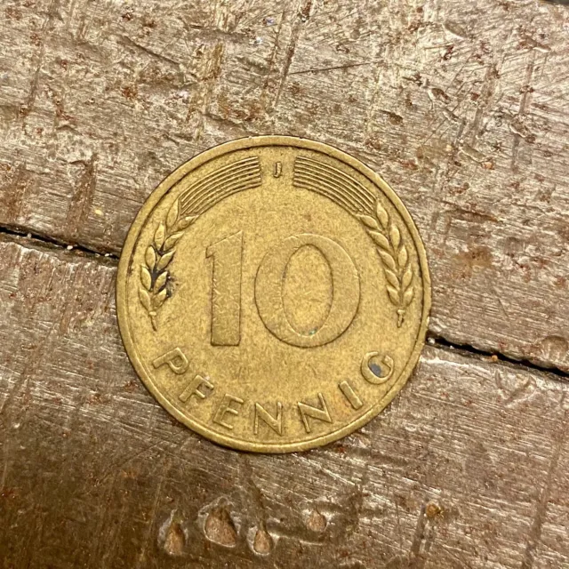 10 Pfennig 1950 prägung  J   Selten