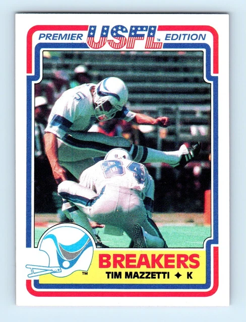 1984 Topps USFL #78 Tim Mazzetti New Orleans Breakers