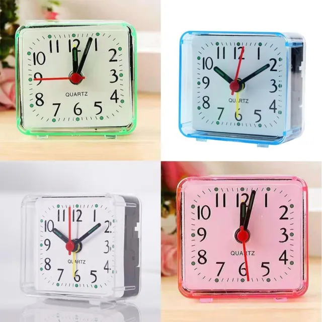 Chevet Petit Horloge Maison Students Bureau à Piles Quartz Alarme Horloges