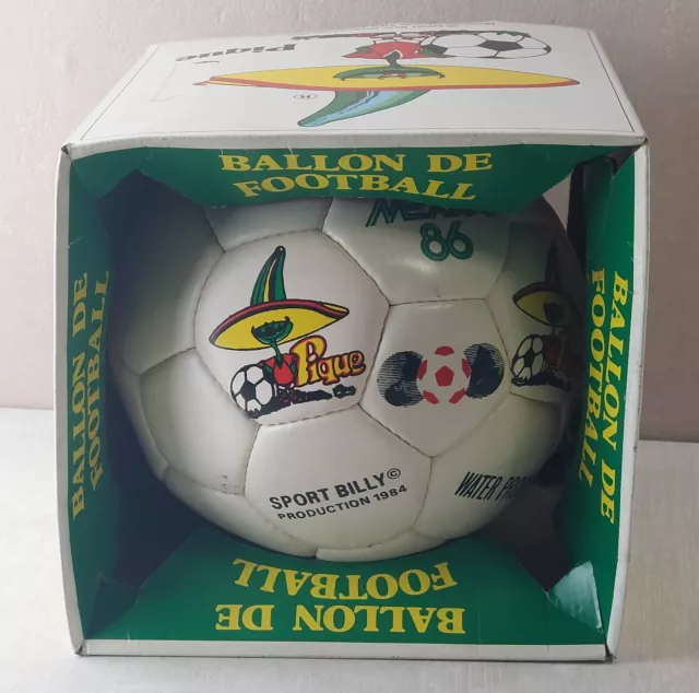 Ancien ballon de Foot Football, Mexico 86, Pique, Sport Billy