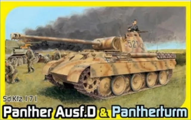 Sd.kfz.171 Panther Ausf.d Avec Pantherturm Réservoir 1:3 5 Plastique Model Kit