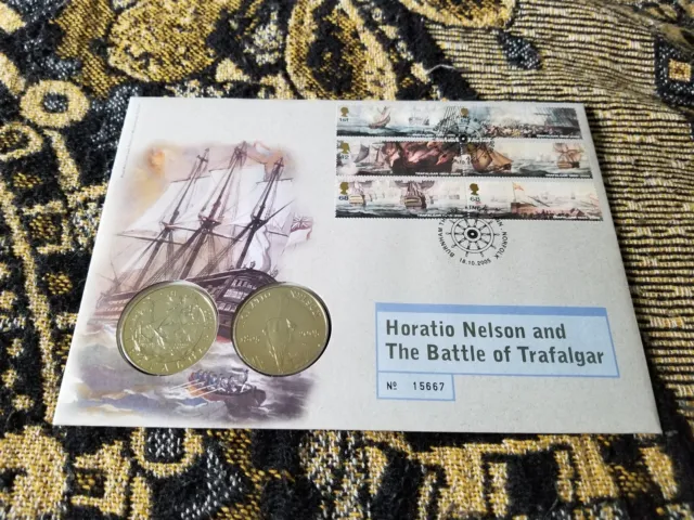 Great Britain First Day Cover - 5 Pounds 2005 - Nelson & Trafalgar - Q53