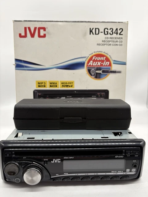 JVC KD-G342 CAR Stereo (CD Player Aux Radio MP3 Head Unit Audio) 50Wx4 ...