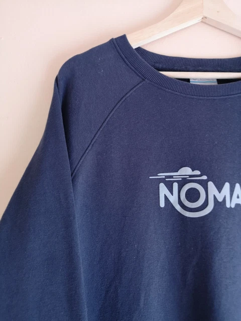 Columbia marineblau Nomadendruck Pullover mit Rundhalsausschnitt Baumwolle/Poly - Damen groß 2