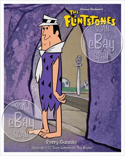 Rare! FLINTSTONES Cartoon Color TV Photo HANNA BARBERA Studios PERRY GUNNITE