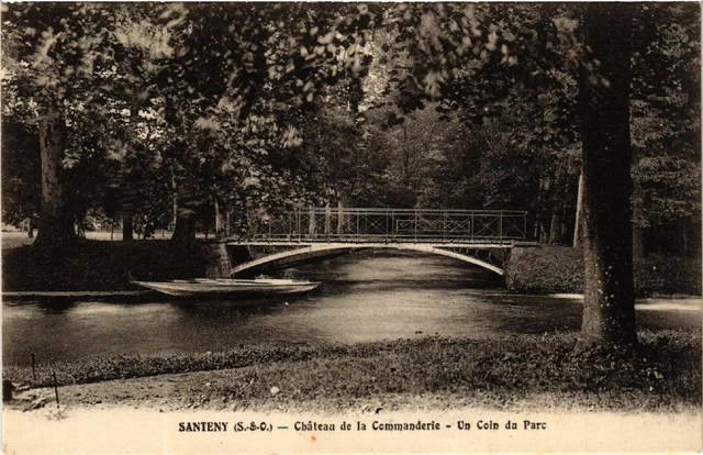 CPA AK SANTENY Chateau de la Commenderie One Corner of the Park (600332)