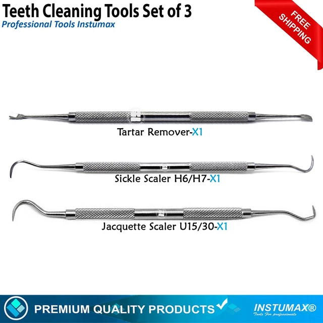 Periodontal Sickle Scaler Set Of 3 Dental Jacquette Towner Tartar Plaque Remover