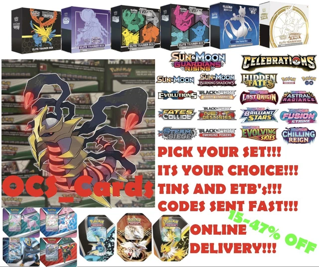 POKEMON TCG ONLINE Code Cards Pick Your Set! Unused ⚡Codes Messaged