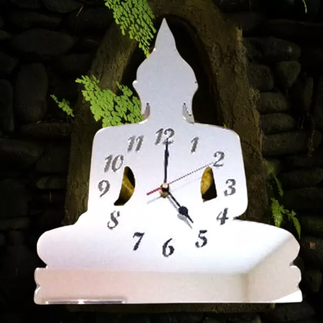 Buddha Shaped Clocks - Many Colour Mirrors & Solid not mirrored Colours 3